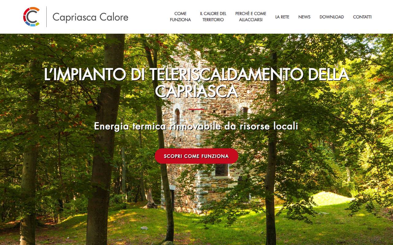 Anteprima del sito: Capriasca Calore SA