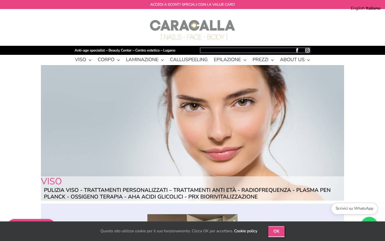 Anteprima del sito: Caracalla Sagl