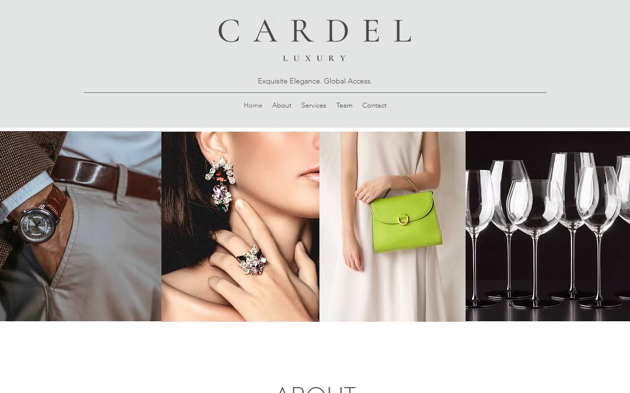 Anteprima del sito: CARDEL LUXURY SAGL