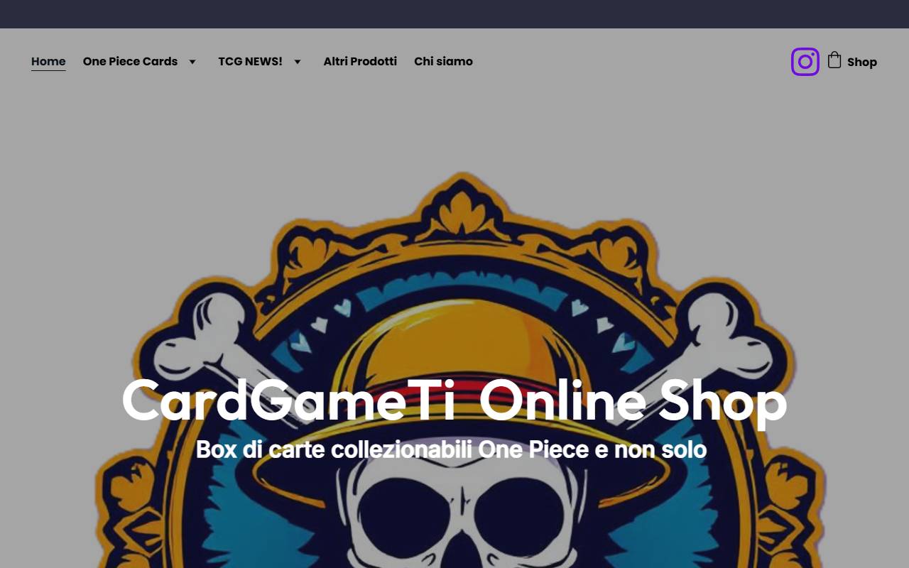 Anteprima del sito: CardGameTi Tiani