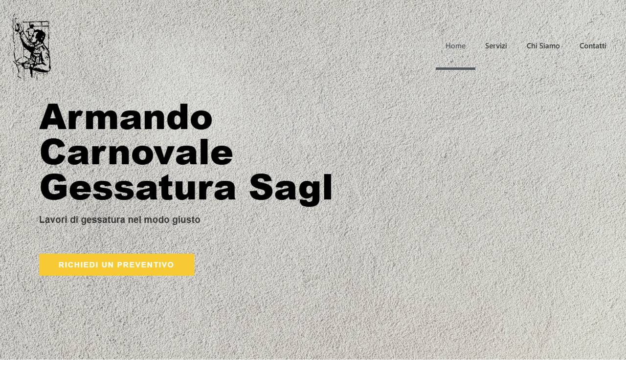 Anteprima del sito: Carnovale Armando Impresa di gessatura Sagl