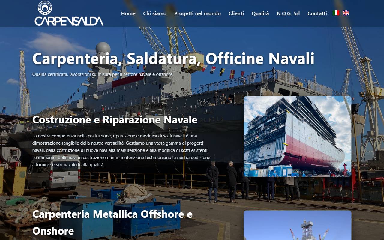 Anteprima del sito: CARPENSALDA SAGL