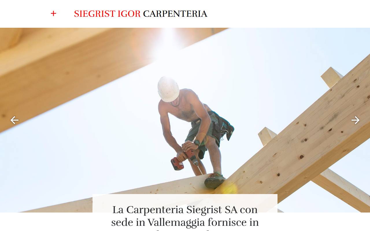 Anteprima del sito: Siegrist Igor