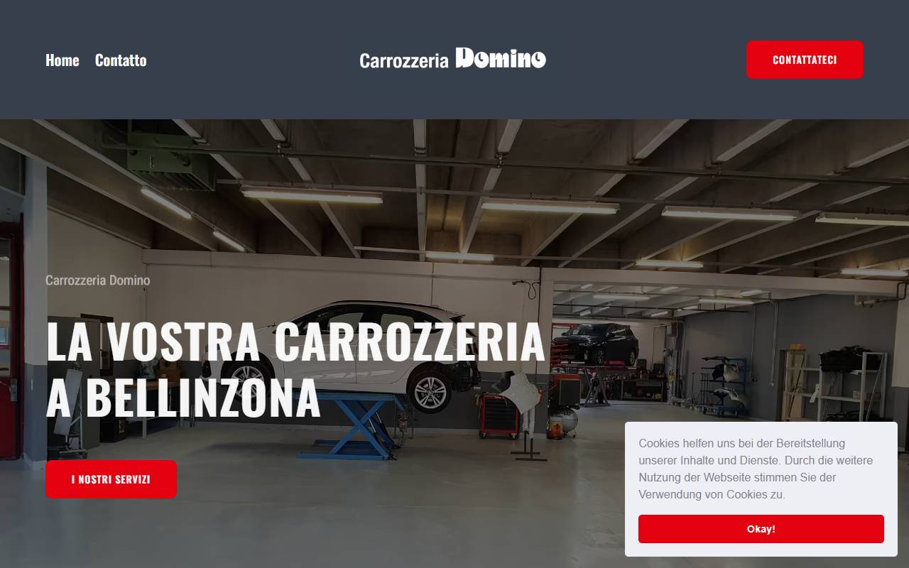 Anteprima del sito: Carrozzeria DOMINO Sagl