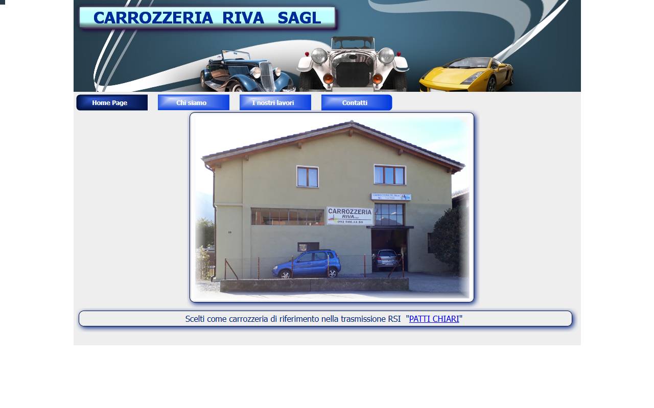 Anteprima del sito: CARROZZERIA RIVA Sagl