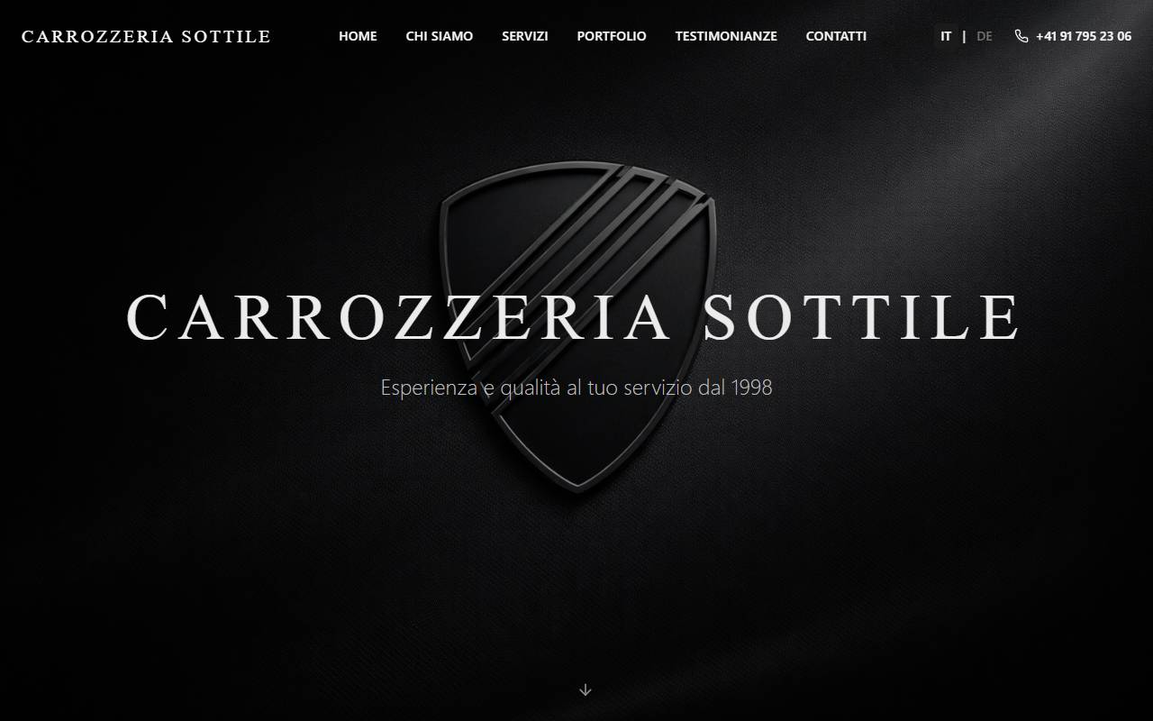 Anteprima del sito: Carrozzeria Sottile Sagl