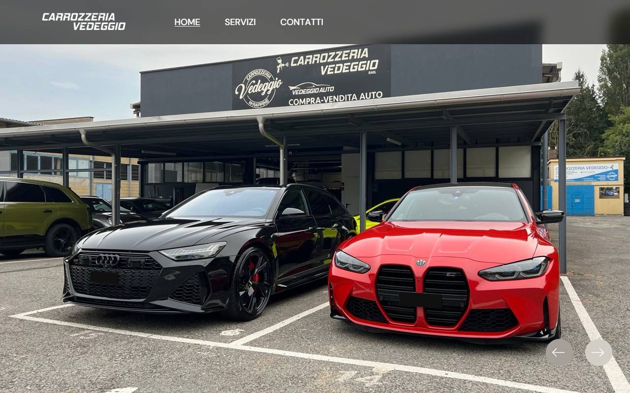 Anteprima del sito: Carrozzeria Vedeggio sagl