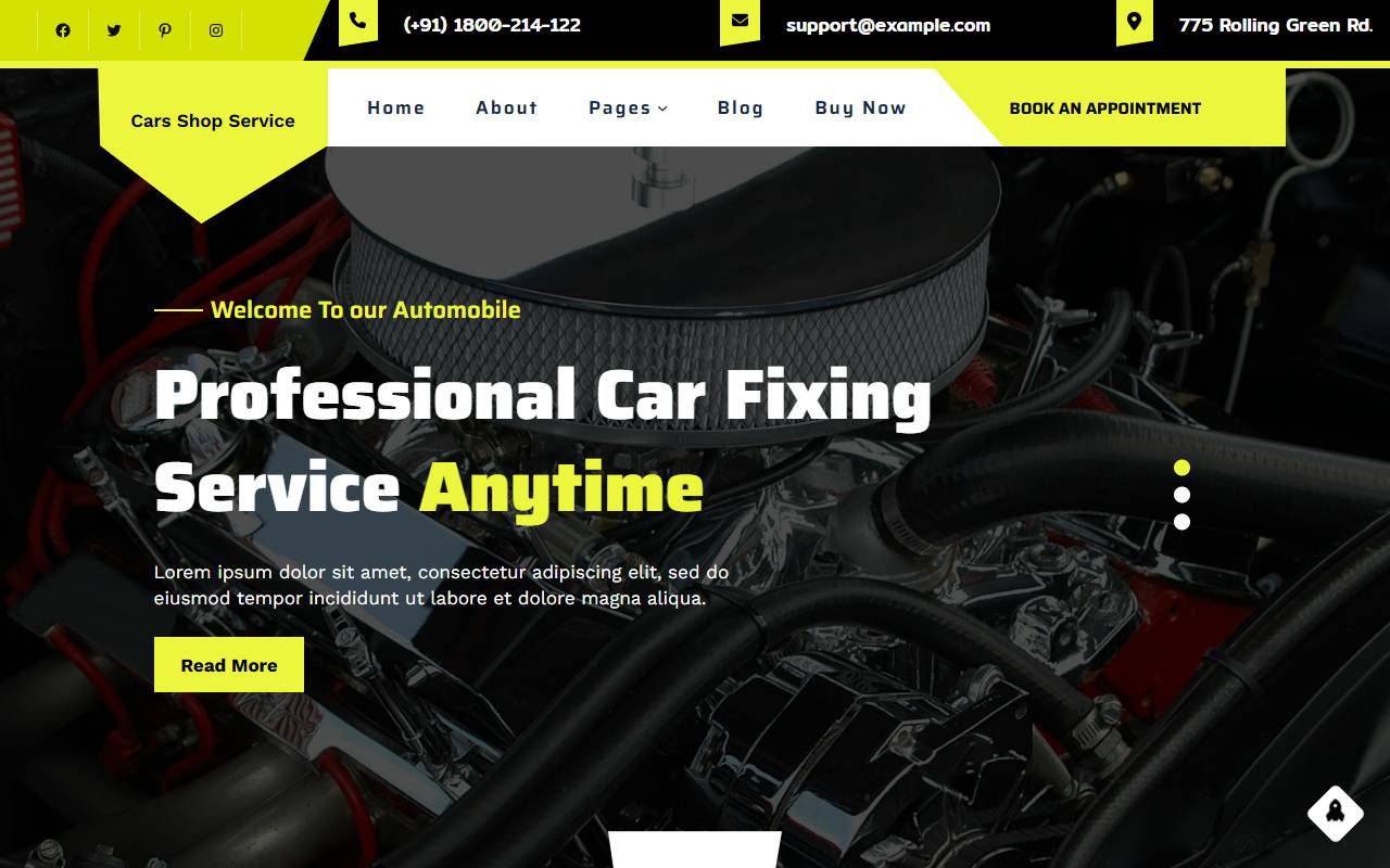 Anteprima del sito: Cars - Shop Service Sagl