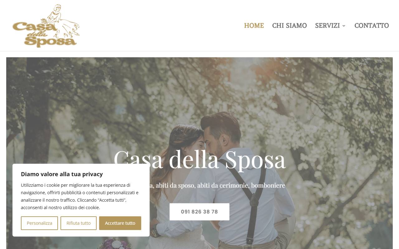 Anteprima del sito: Casa della Sposa di De Micheli M.