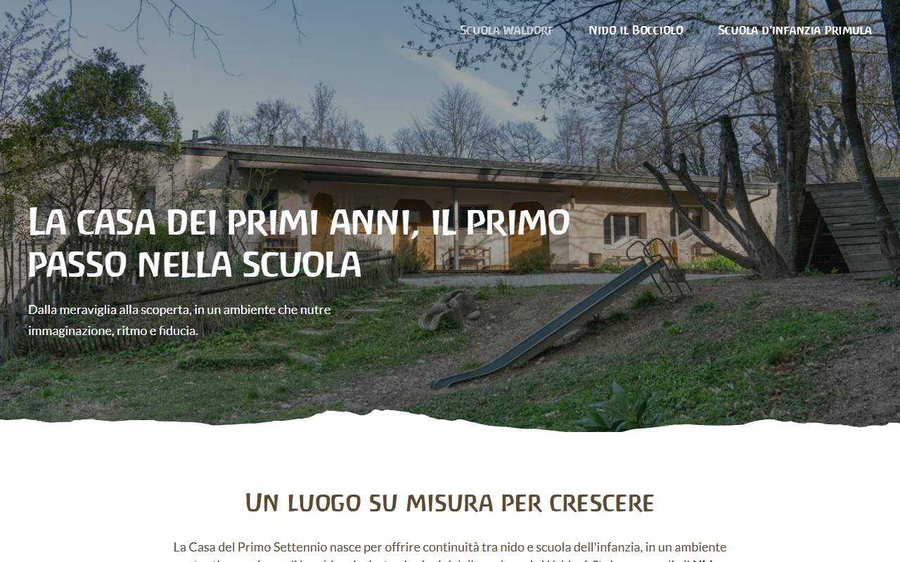 Anteprima del sito: Associazione Asilo Nido Waldorf Origlio