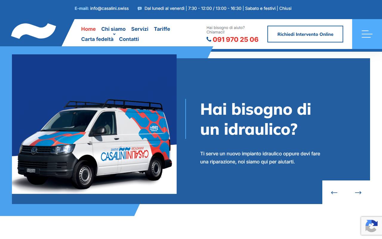 Anteprima del sito: Casalini Sagl