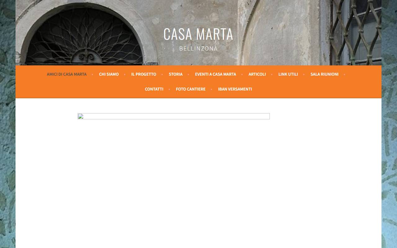 Anteprima del sito: Fondazione Casa Marta