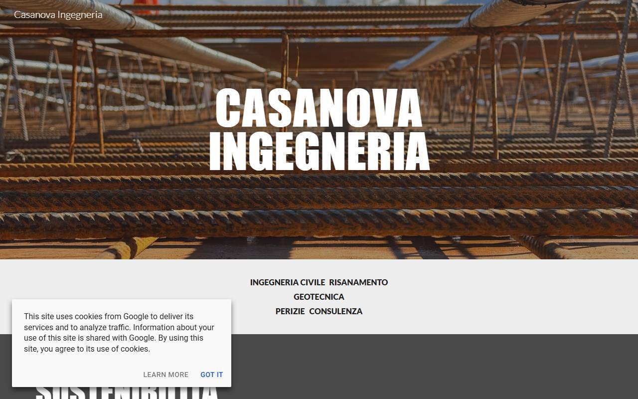 Anteprima del sito: Casanova Ingegneria SA