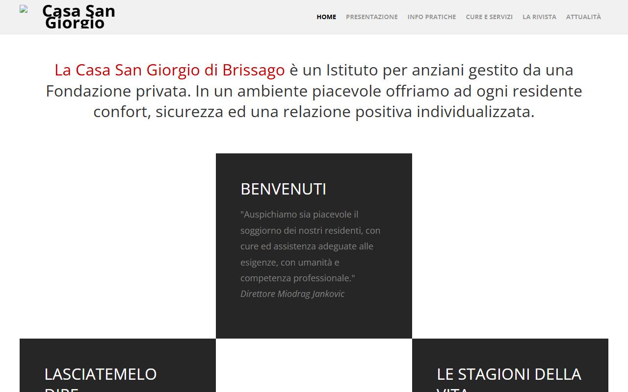 Anteprima del sito: Casa San Giorgio Istituto per anziani