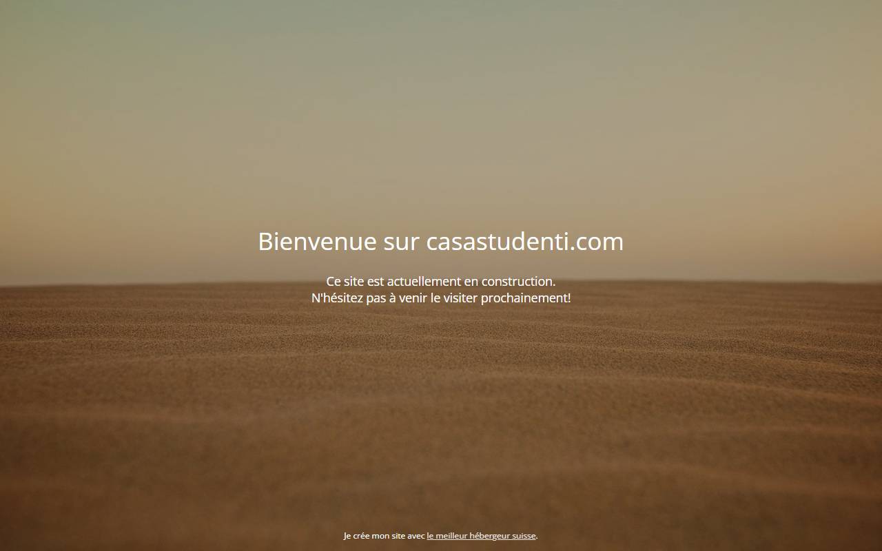 Anteprima del sito: CASASTUDENTI TICINO SA