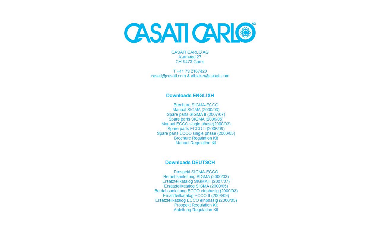 Anteprima del sito: Casati Group SA