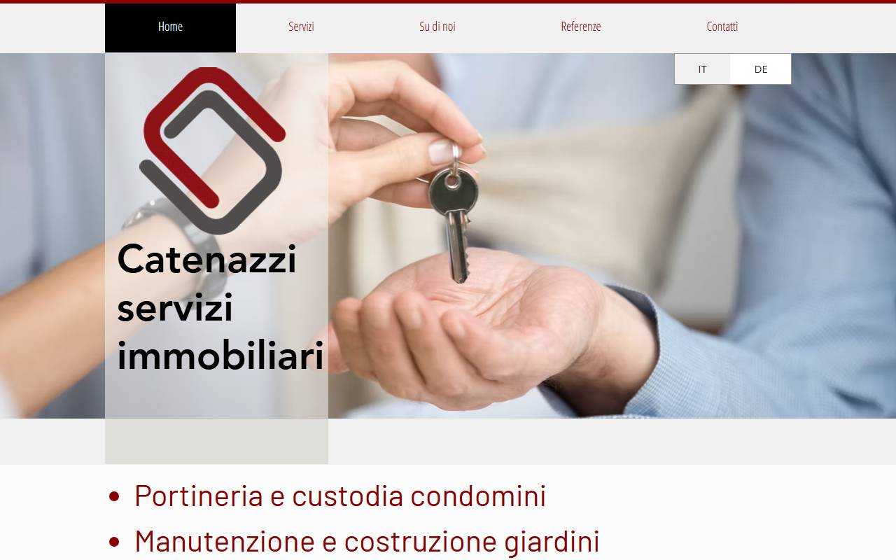 Anteprima del sito: Catenazzi Servizi Immobiliari Sagl