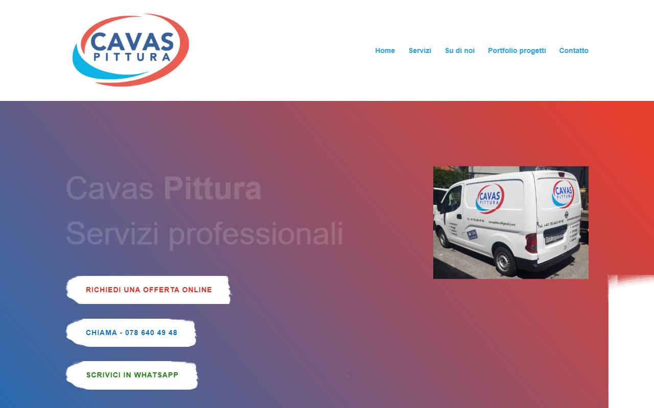Anteprima del sito: Cavas Pittura