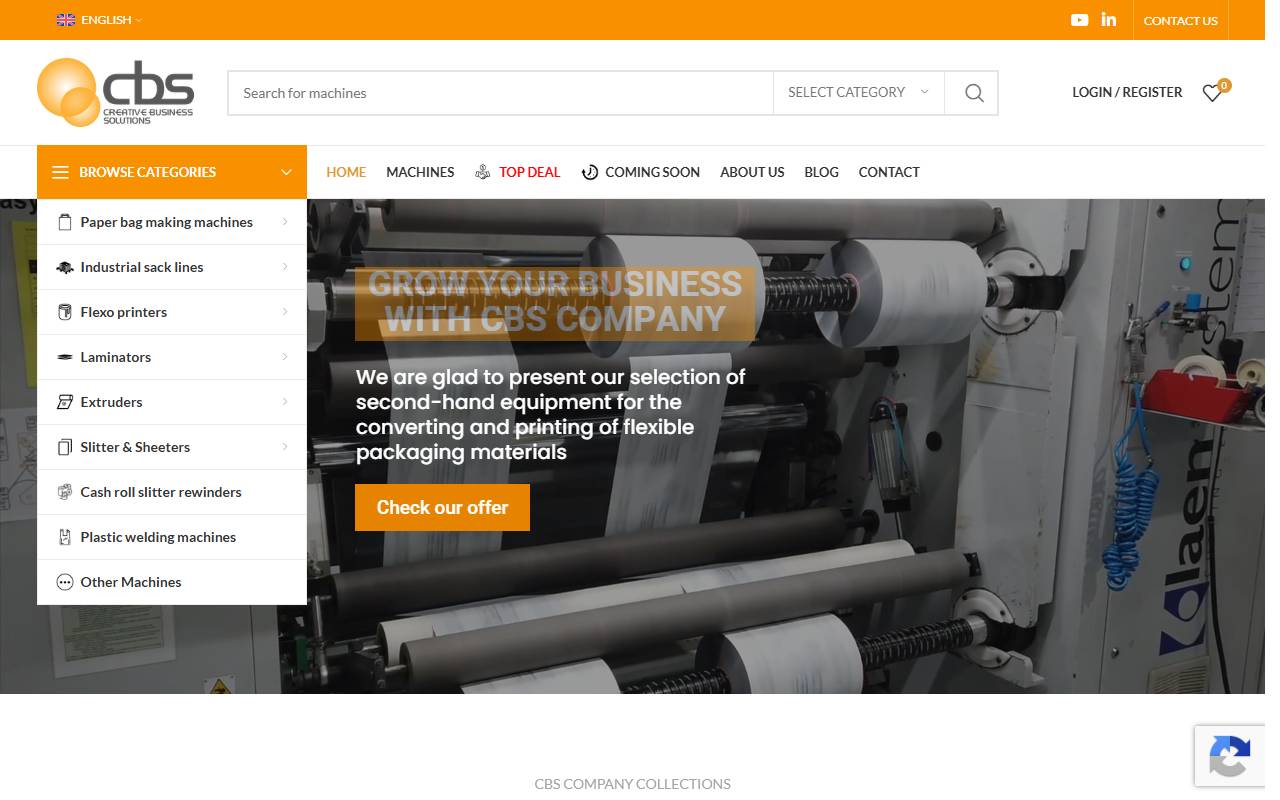 Anteprima del sito: CBS Company Sagl