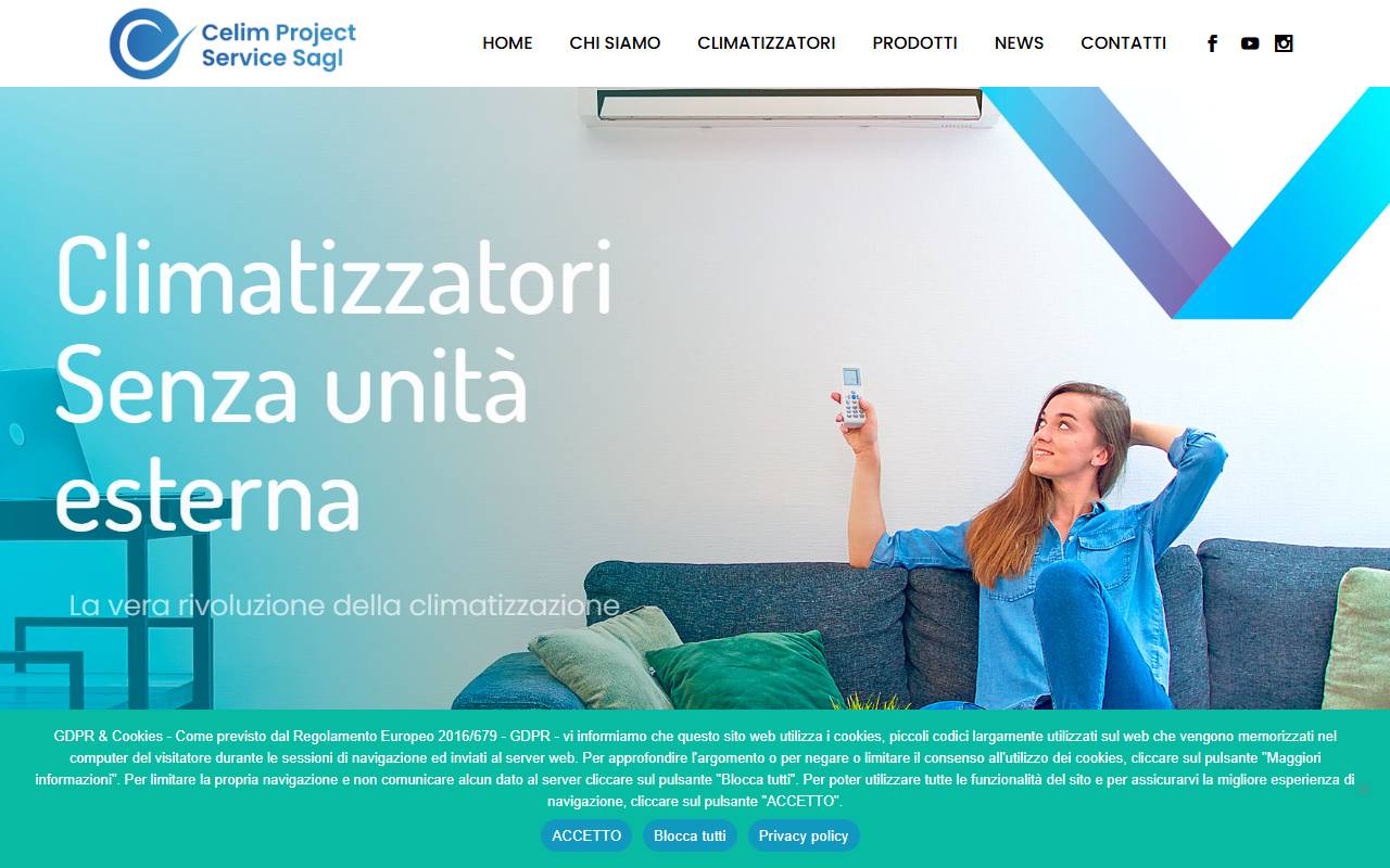 Anteprima del sito: CELIM Project Service Sagl