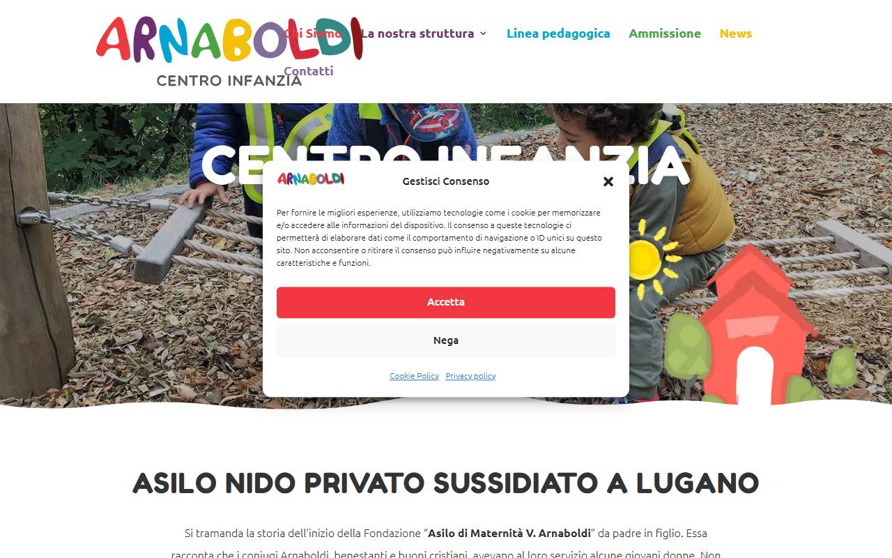 Anteprima del sito: Asilo di Maternità Vincenzo Arnaboldi