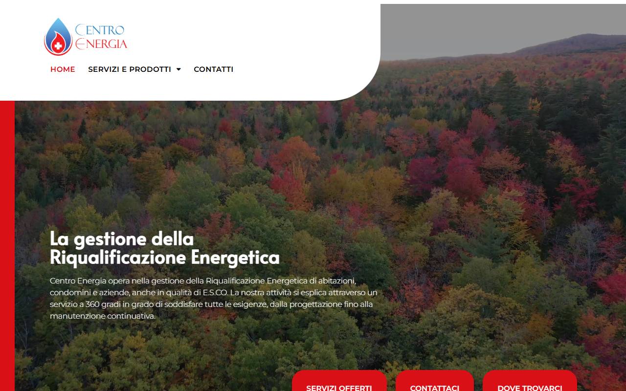 Anteprima del sito: Centro Energia SA