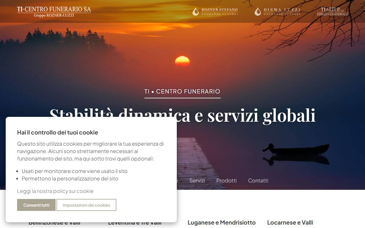 Anteprima del sito: Stefano Rozner Onoranze Funebri