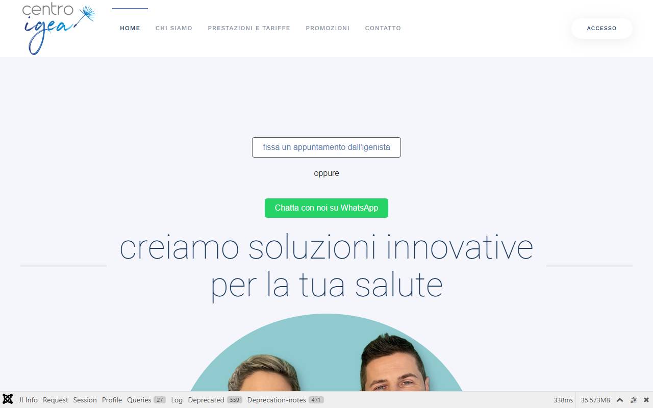 Anteprima del sito: Centro Igea Sagl