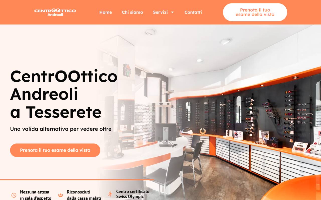 Anteprima del sito: Centroottico Andreoli SA