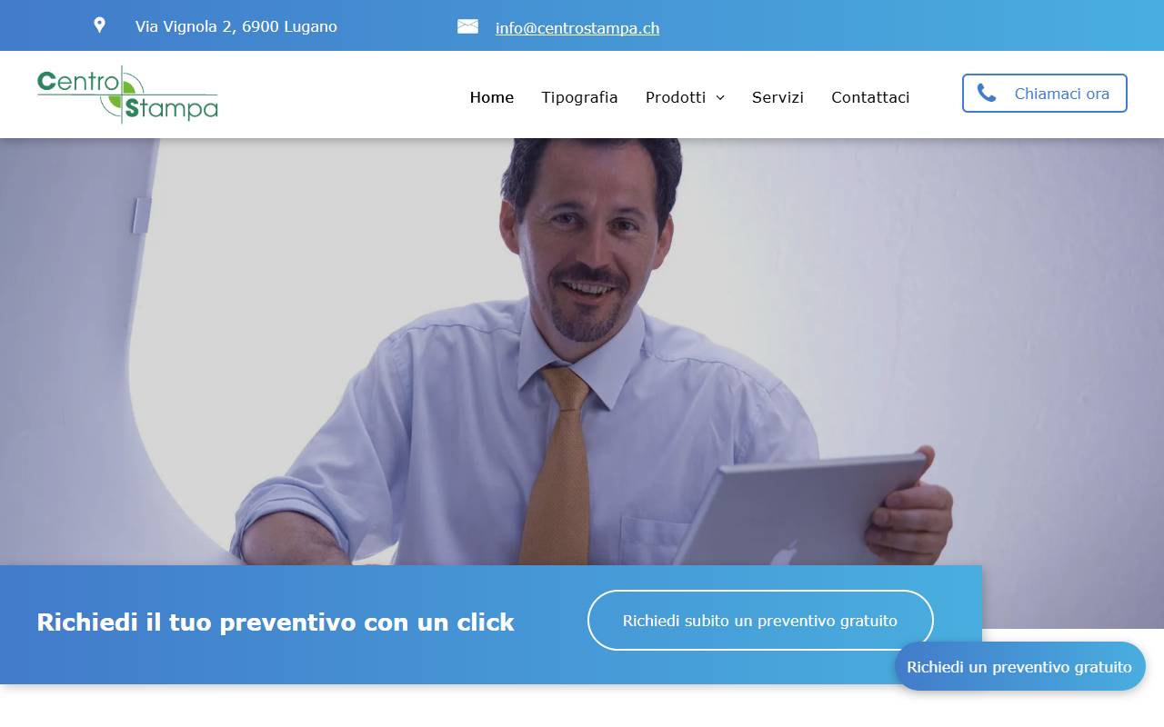 Anteprima del sito: CENTROSTAMPA EXPRESS DI STEFANO MARINUZZI