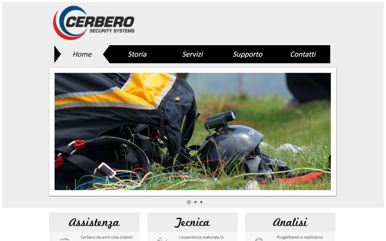 Anteprima del sito: CERBERO SA