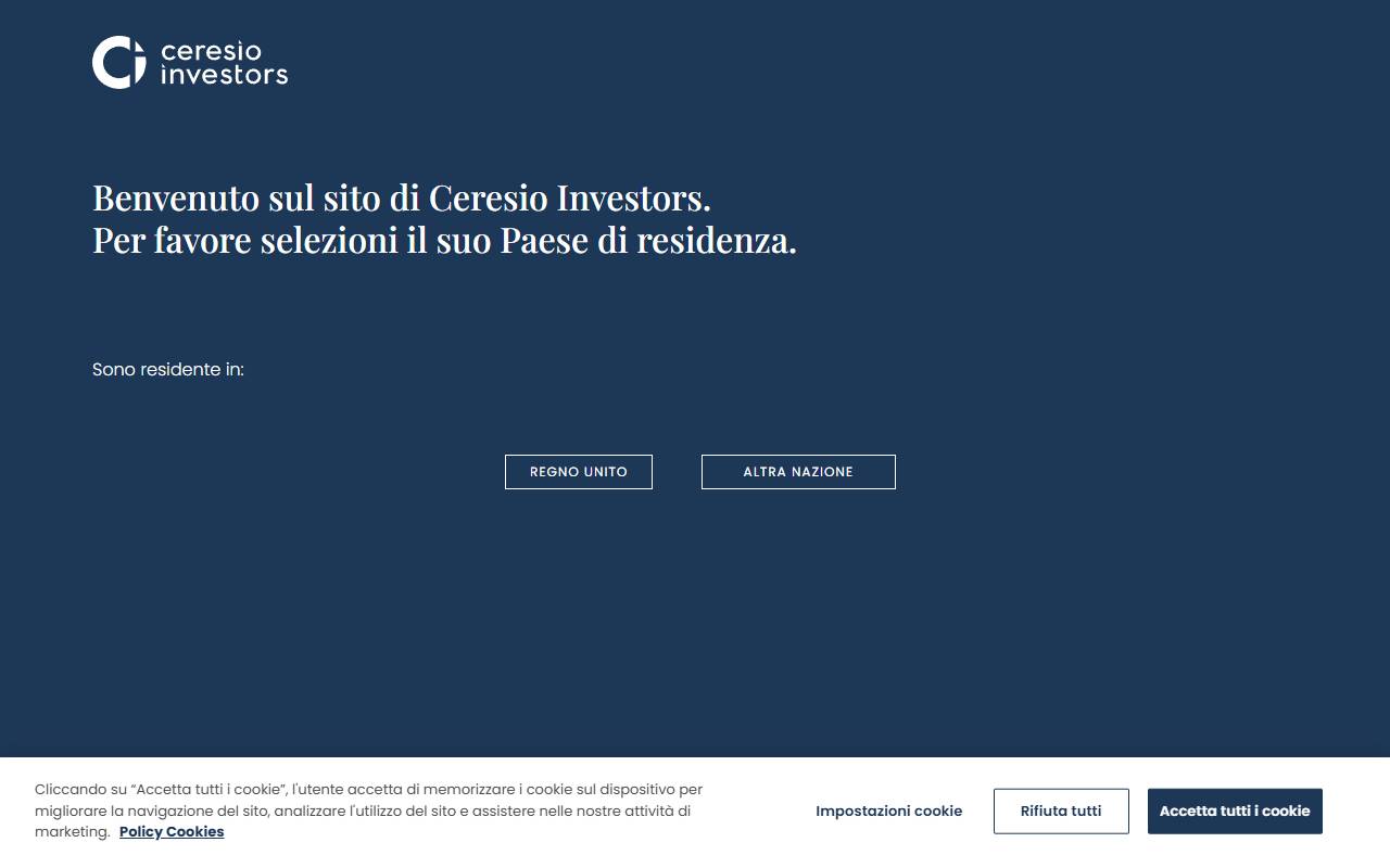 Anteprima del sito: BANCA DEL CERESIO SA