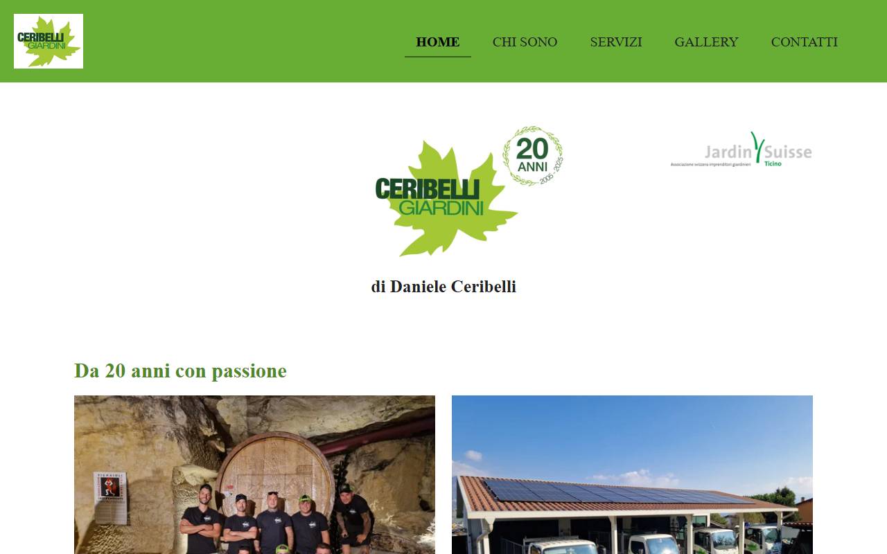 Anteprima del sito: Ceribelli giardini