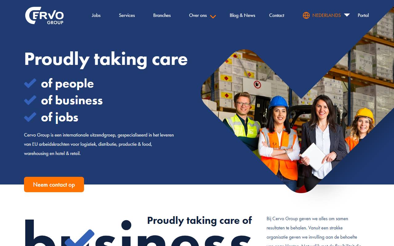 Anteprima del sito: Cervo Group Sagl