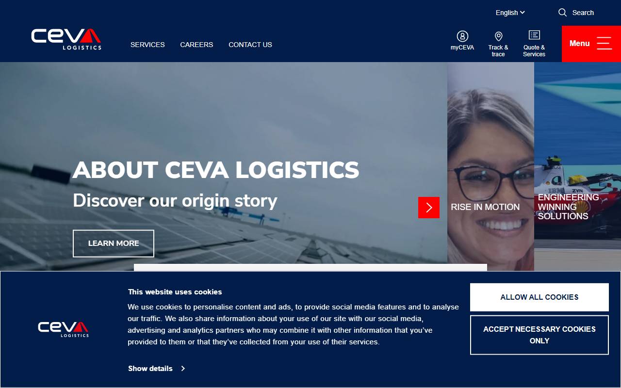 Anteprima del sito: CEVA Ground Logistics Switzerland SA, Succursale di Balerna