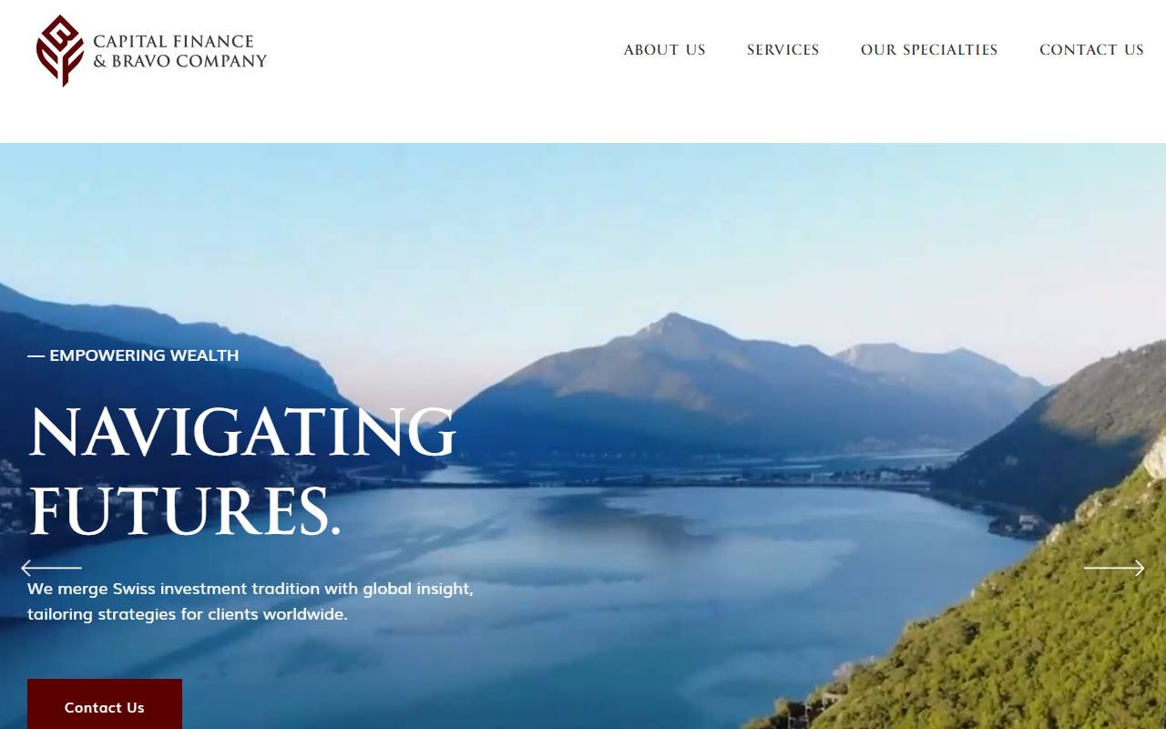 Anteprima del sito: Capital Finance & Bravo Company SA