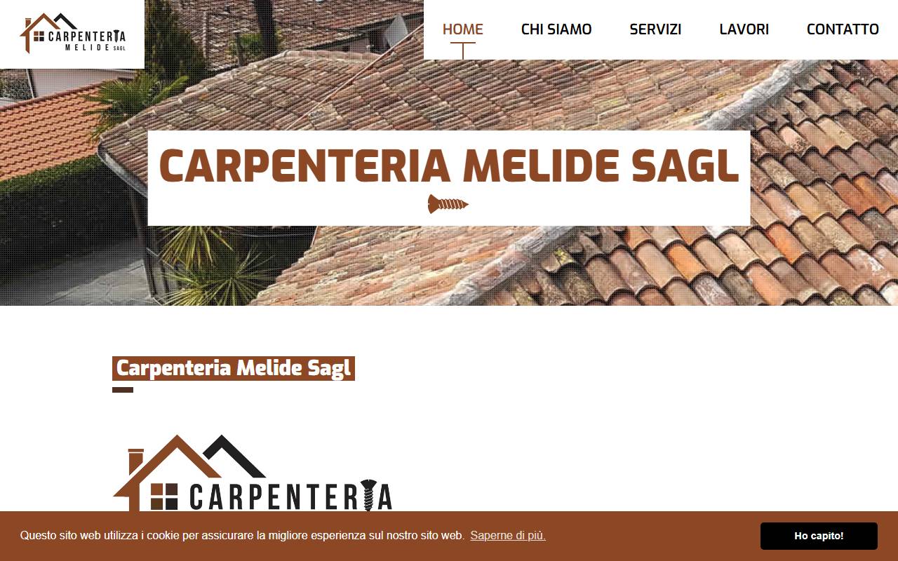 Anteprima del sito: Carpenteria Melide Sagl