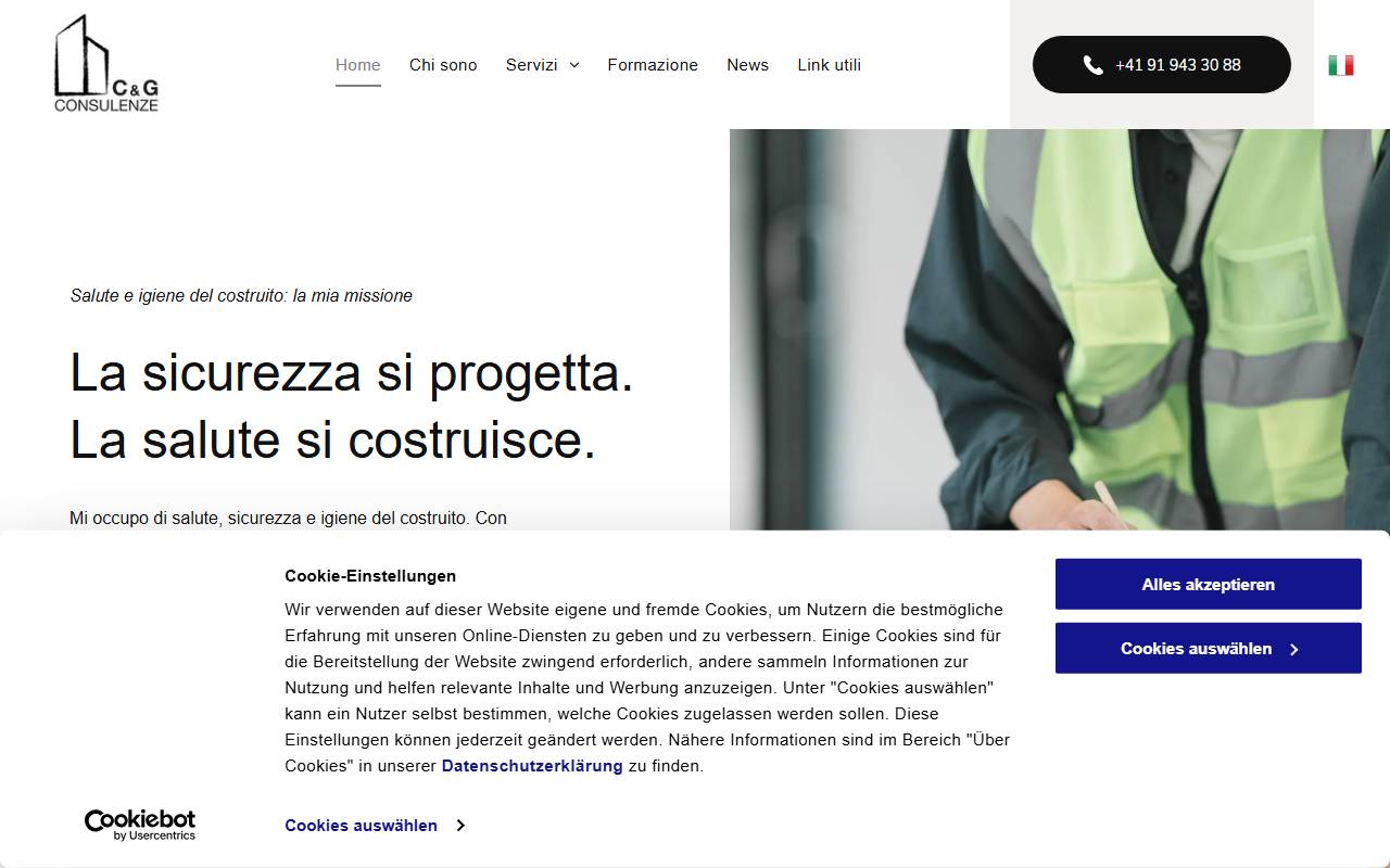 Anteprima del sito: C&G Consulenze di Paola Canonica