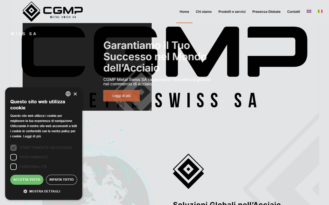 Anteprima del sito: CGMP Metal Swiss SA