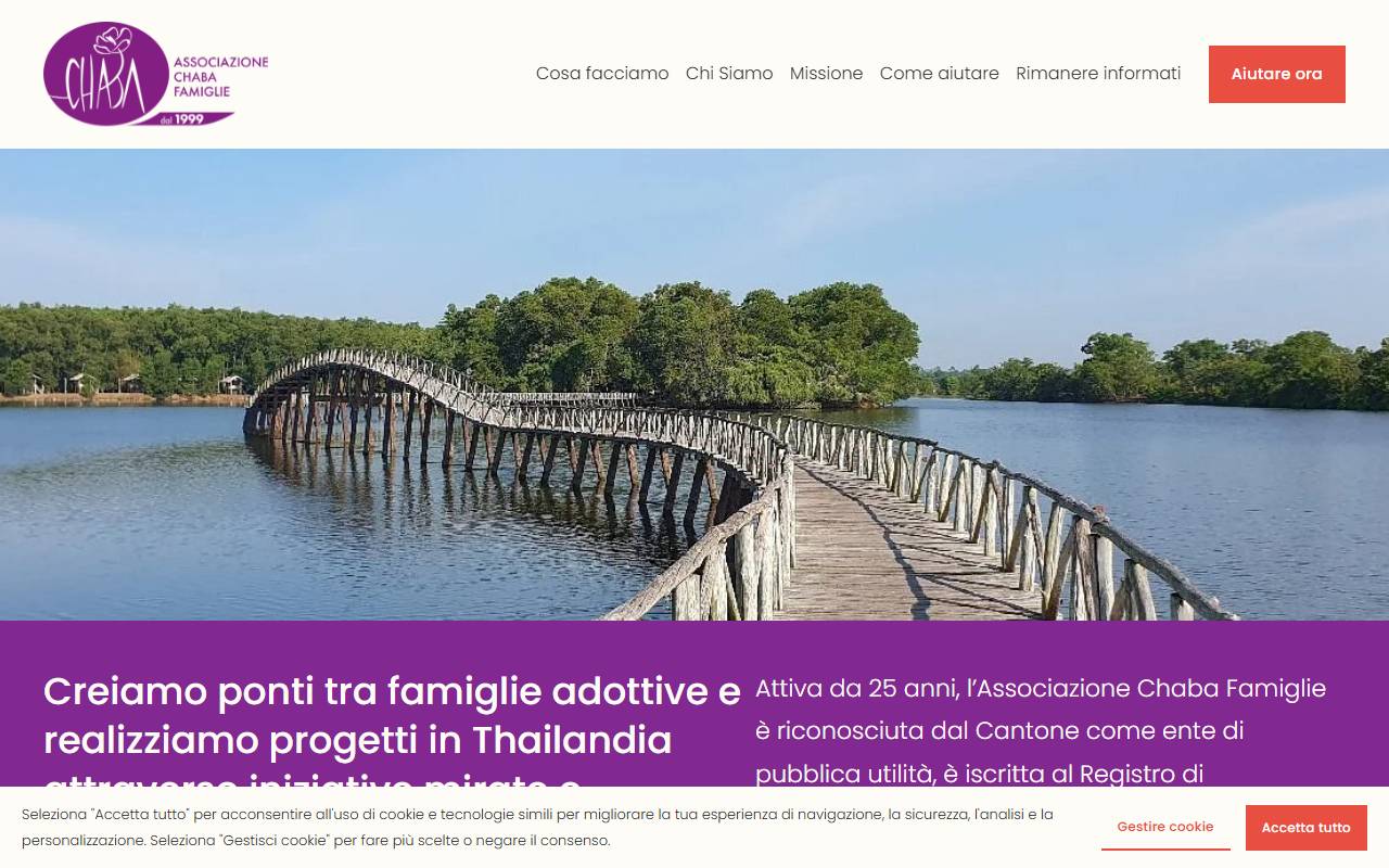 Anteprima del sito: Chaba Famiglie