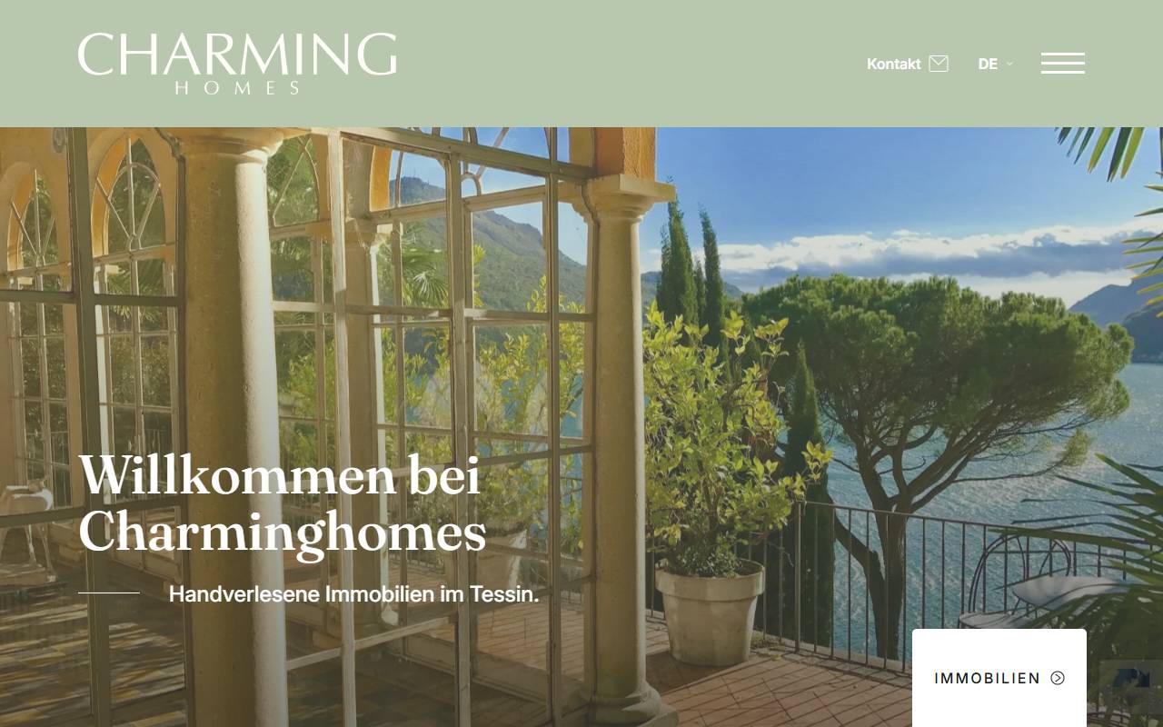 Anteprima del sito: CHARMINGHOMES Sagl