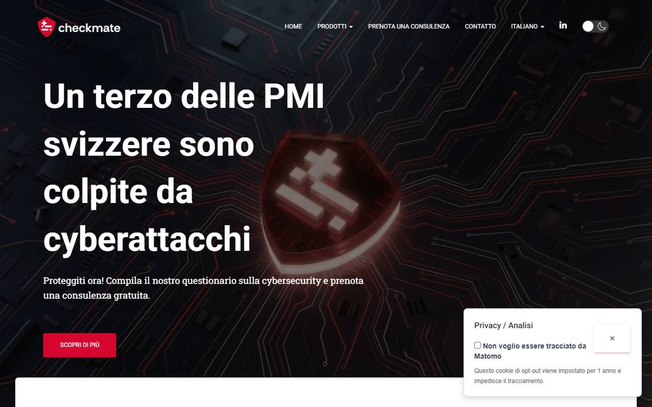 Anteprima del sito: Checkmate Engineering GmbH