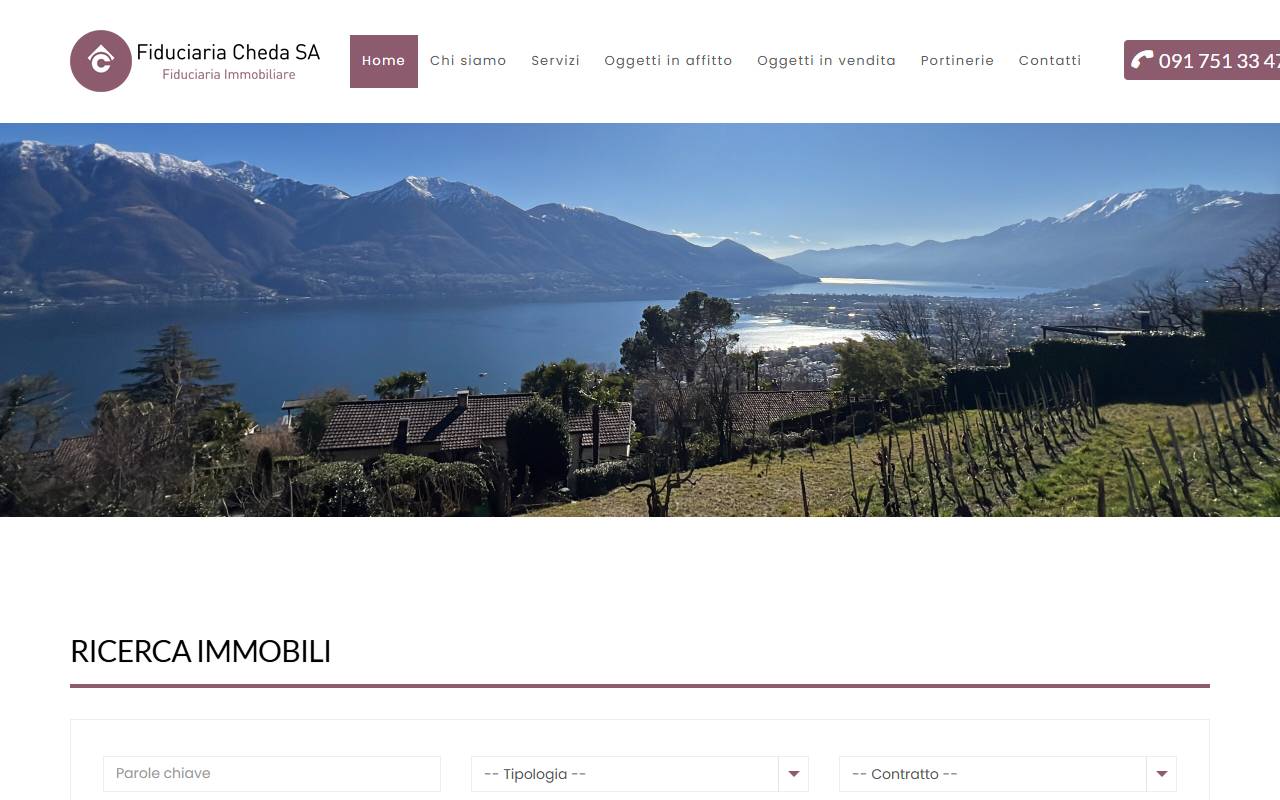Anteprima del sito: Fiduciaria Cheda SA
