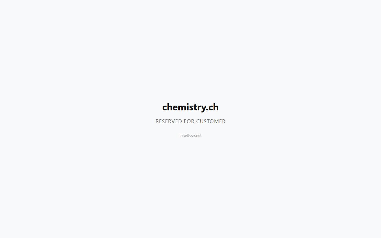 Anteprima del sito: Chemistry May SA