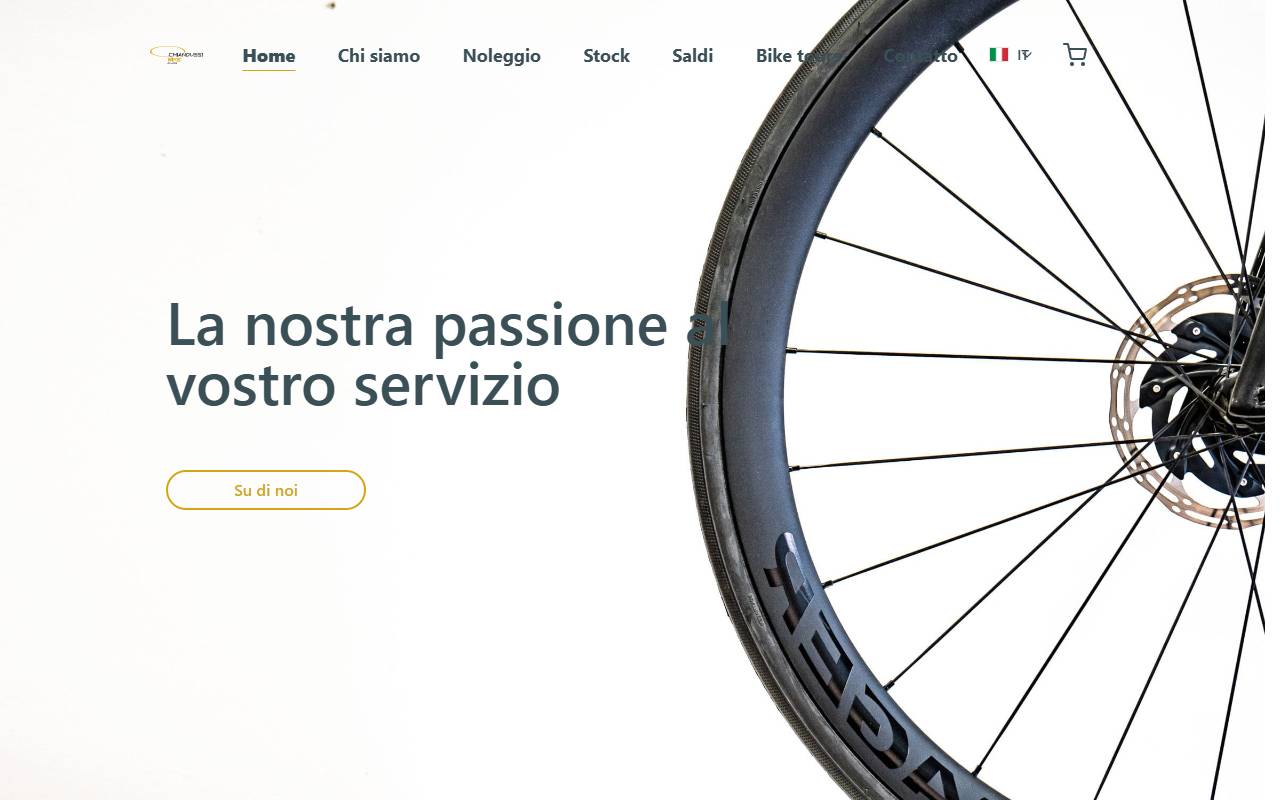Anteprima del sito: Chiandussi Bike Sagl