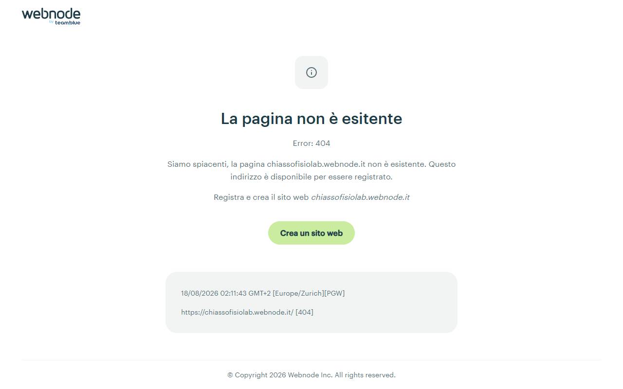 Anteprima del sito: Chiasso Fisio Lab Group Sagl