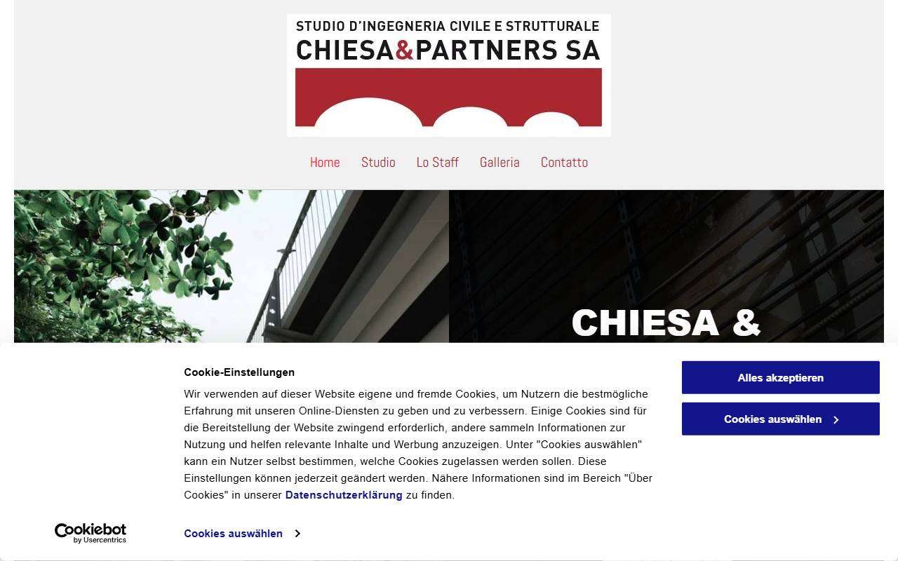 Anteprima del sito: Chiesa & Partners SA