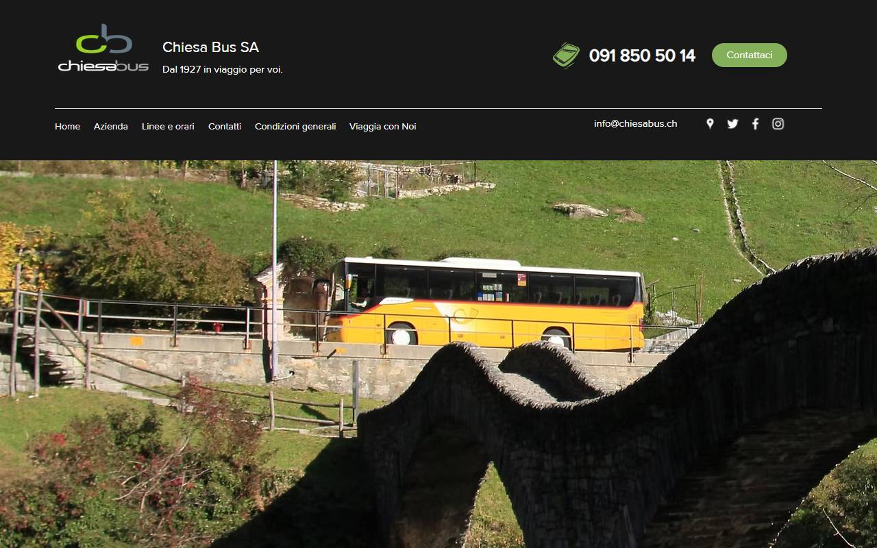 Anteprima del sito: Chiesa Bus SA