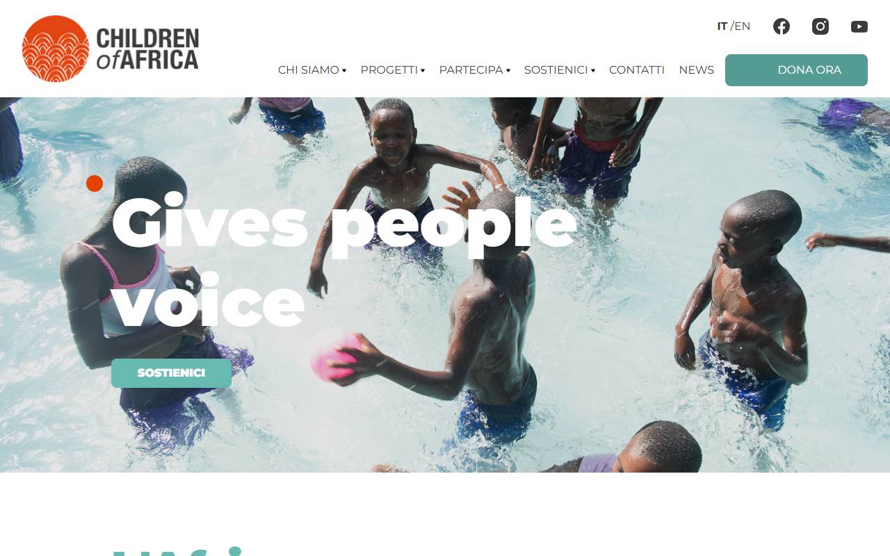 Anteprima del sito: CHILDREN OF AFRICA FOUNDATION