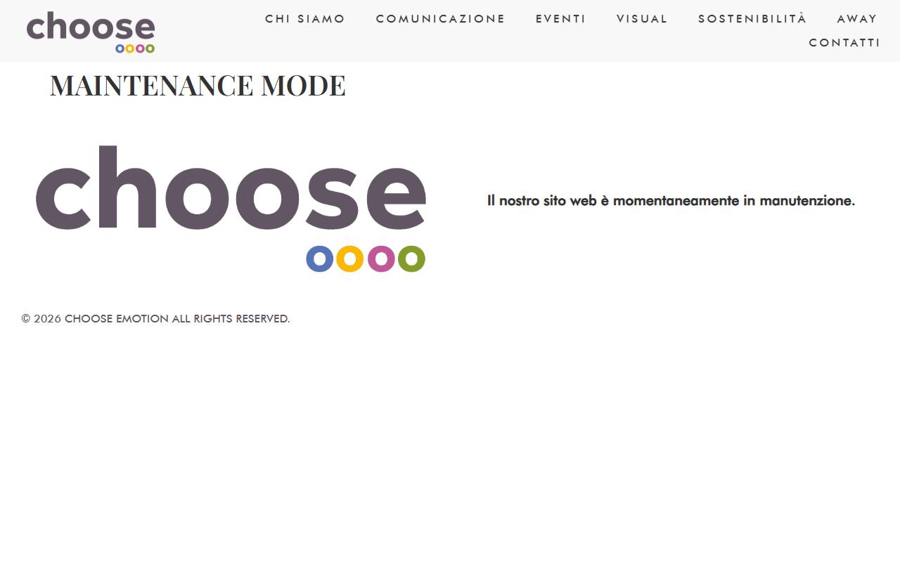 Anteprima del sito: CHOOSE EMOTION Sagl